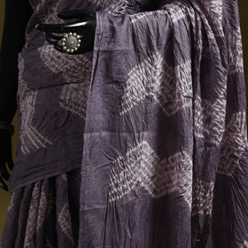 Kutch tie-dye pure cotton shibori saree 29 - handcrafted