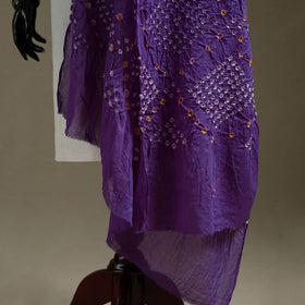 Kutch tie-dye mul cotton bandhani dupatta 05 - handcrafted