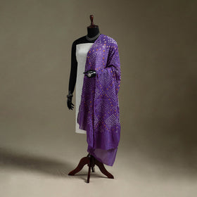 Kutch tie-dye mul cotton bandhani dupatta 05 - handcrafted