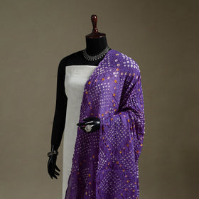 Kutch tie-dye mul cotton bandhani dupatta 05 - handcrafted