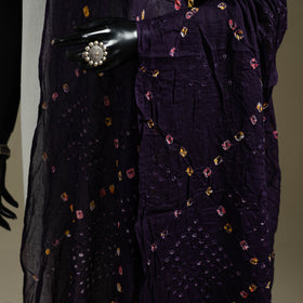 Kutch tie-dye mul cotton bandhani dupatta 13 - handcrafted