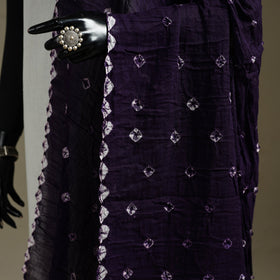 Kutch tie-dye mul cotton shibori bandhani dupatta 44