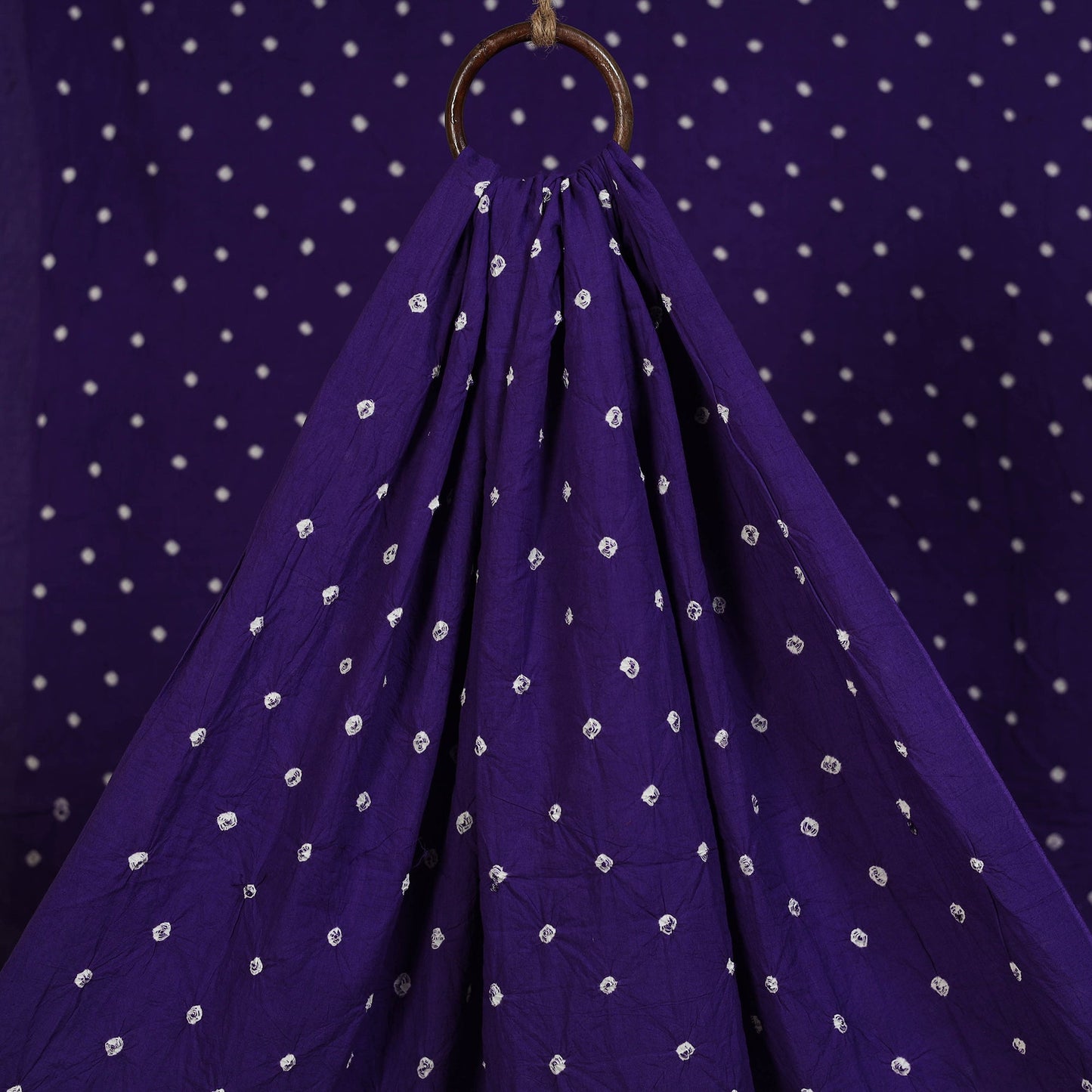 Kutch tie-dye pure mul cotton bandhani fabric 18