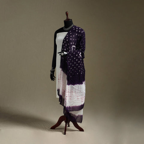Kutch tie-dye mul cotton shibori bandhani dupatta 26
