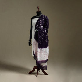 Kutch tie-dye mul cotton shibori bandhani dupatta 26