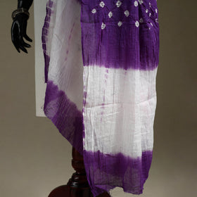 Kutch tie-dye mul cotton shibori bandhani dupatta 39