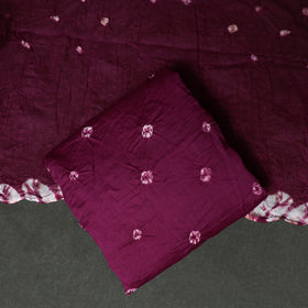 Kutch tie-dye satin cotton bandhani 3pc unstitched dress