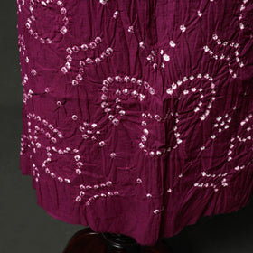 Kutch tie-dye satin cotton bandhani 3pc unstitched dress