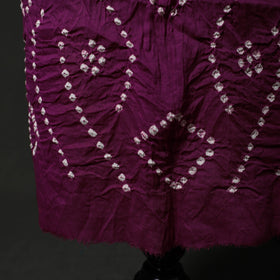 Kutch tie-dye satin cotton bandhani 3pc unstitched dress