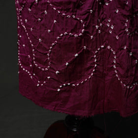 Kutch tie-dye satin cotton bandhani 3pc unstitched dress