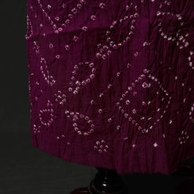 Kutch tie-dye satin cotton bandhani 3pc unstitched dress