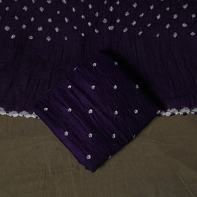 Kutch tie-dye satin cotton bandhani 3pc unstitched dress