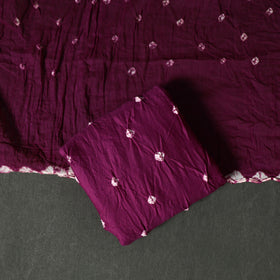 Kutch tie-dye satin cotton bandhani 3pc unstitched dress