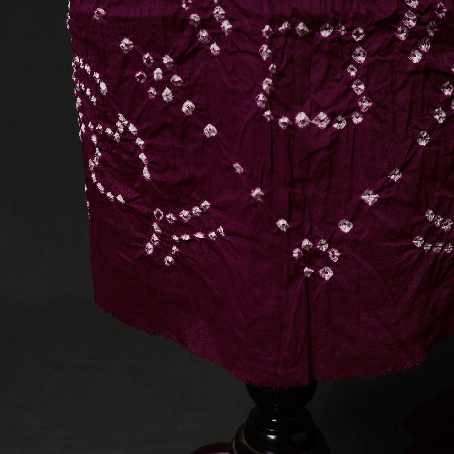 Kutch tie-dye satin cotton bandhani 3pc unstitched dress