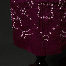 Kutch tie-dye satin cotton bandhani 3pc unstitched dress