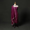 Kutch tie-dye satin cotton bandhani 3pc unstitched dress