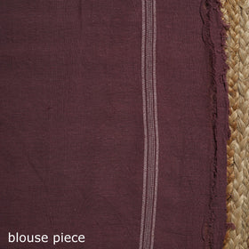 Purple - kutch weaving handloom organic kala cotton saree