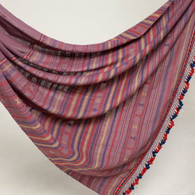  Kutch Weaving Handloom Organic Kala Cotton Saree with Tassels 