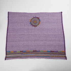 Purple Lambani Embroidery Handspun Cotton Blouse Piece