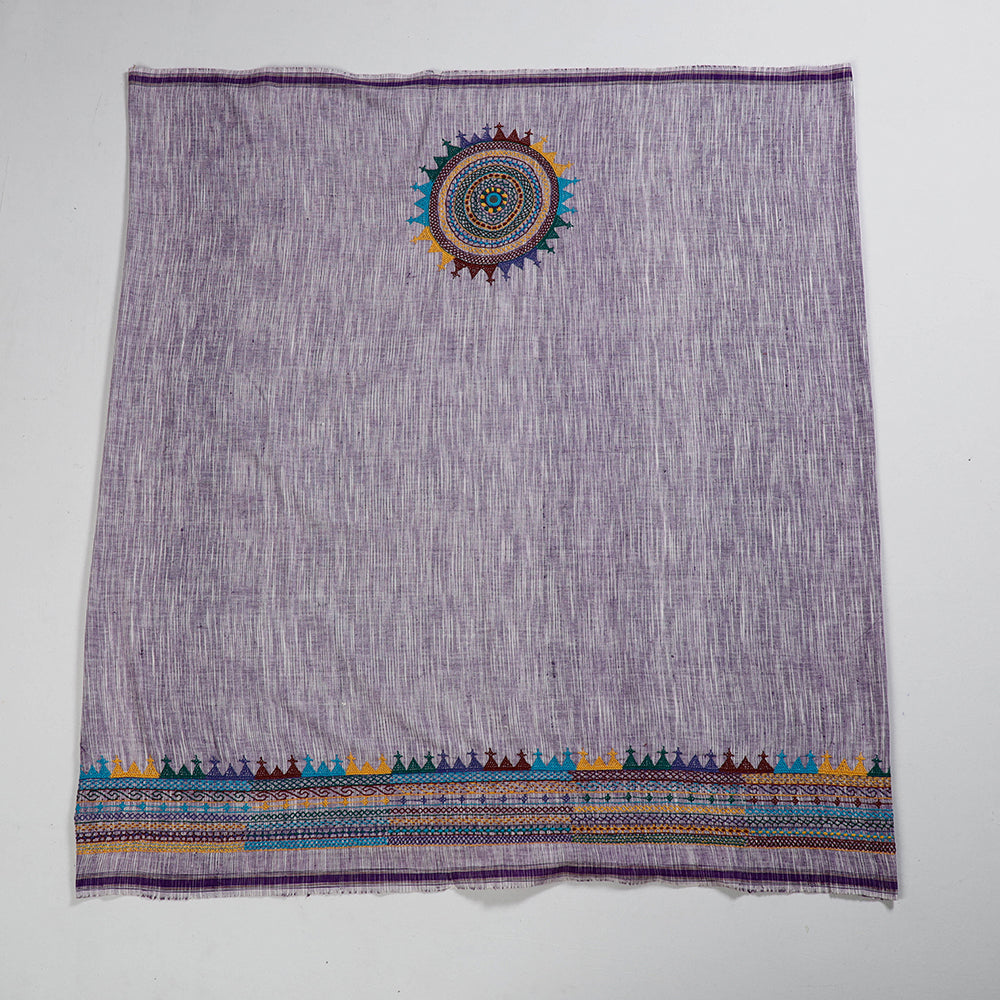 Buy Lambani Embroidery Handspun Cotton Blouse Piece