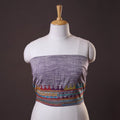 Purple Lambani Embroidery Handspun Cotton Blouse Piece