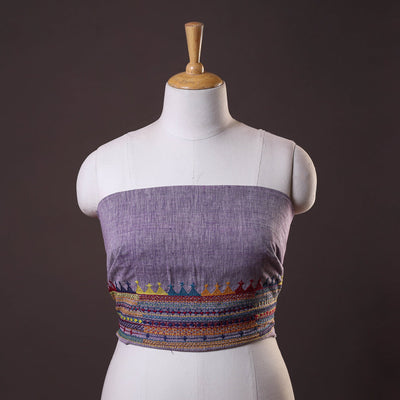 Buy Lambani Embroidery Handspun Cotton Blouse Piece