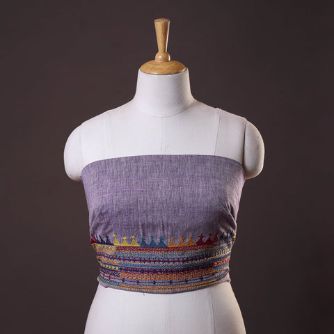 Buy Lambani Embroidery Handspun Cotton Blouse Piece
