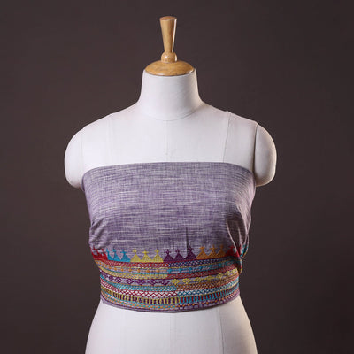 Buy Lambani Embroidery Handspun Cotton Blouse Piece
