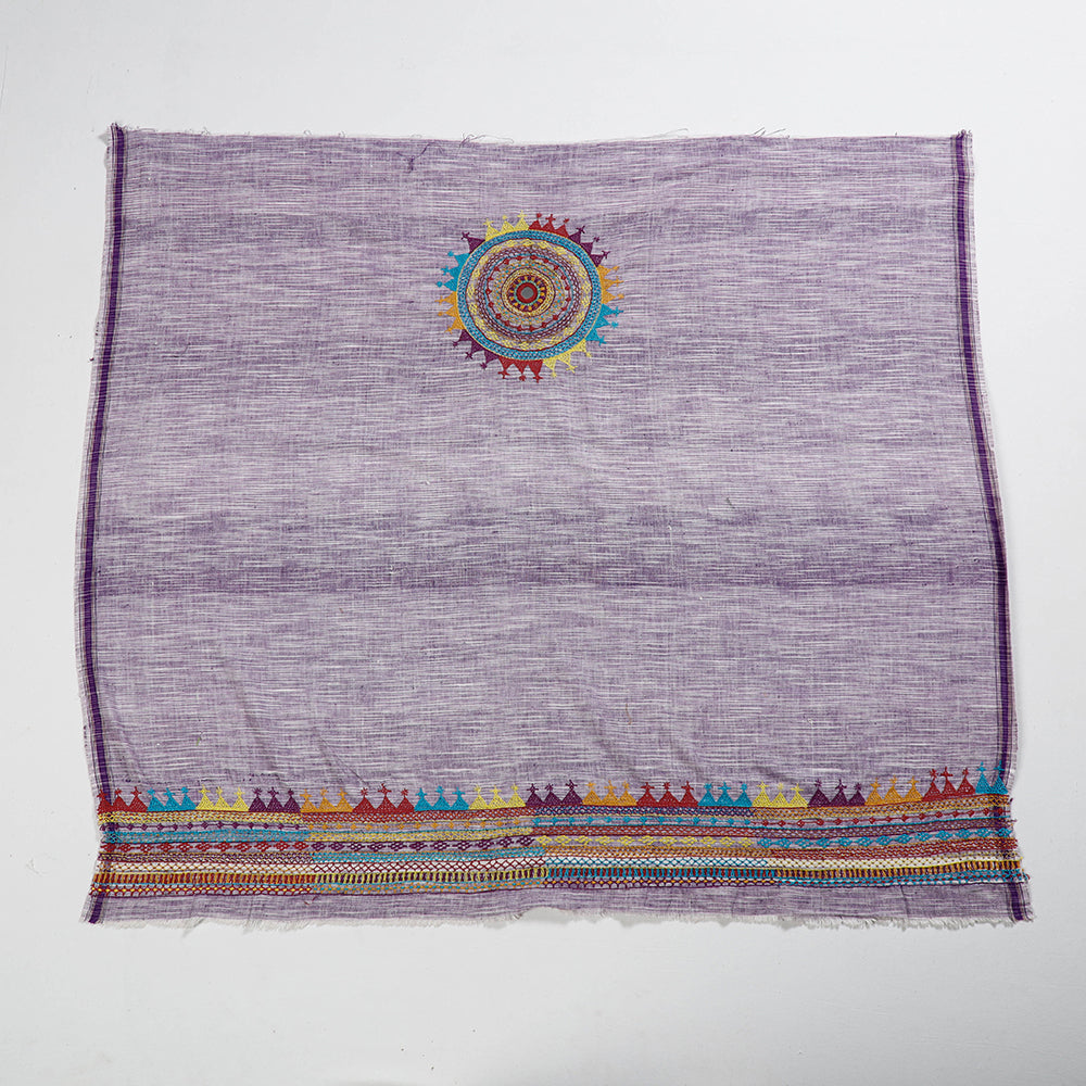 Buy Lambani Embroidery Handspun Cotton Blouse Piece