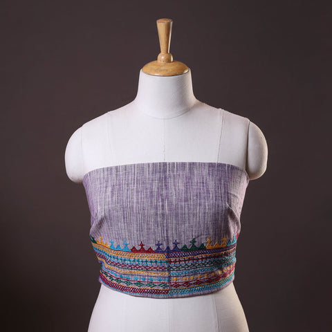 Buy Lambani Embroidery Handspun Cotton Blouse Piece