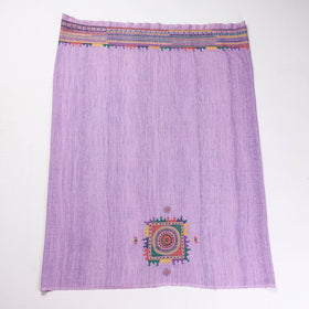 Purple Lambani Embroidery Handspun Cotton Blouse Piece