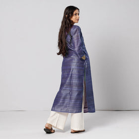  Tussar Silk Plain Kurta
