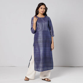  Tussar Silk Plain Kurta