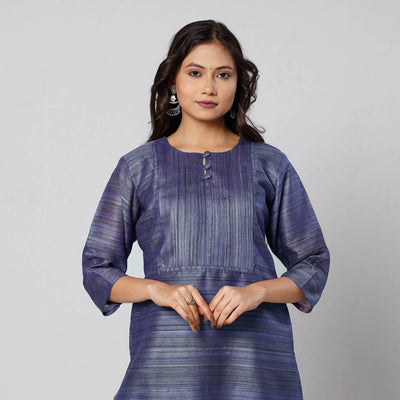  Tussar Silk Plain Kurta