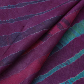 Buy Leheriya Tie-Dye Tussar Silk Handloom Fabric 87 Online l iTokri.com
