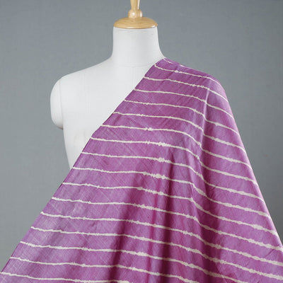 Buy Leheriya Tie-Dye Tussar Silk Handloom Fabric Online l iTokri.com