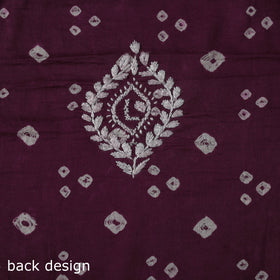 Lucknowi chikankari work bandhani unstitched kurta material