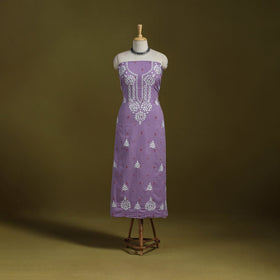 Lucknowi chikankari work jacquard unstitched kurta material