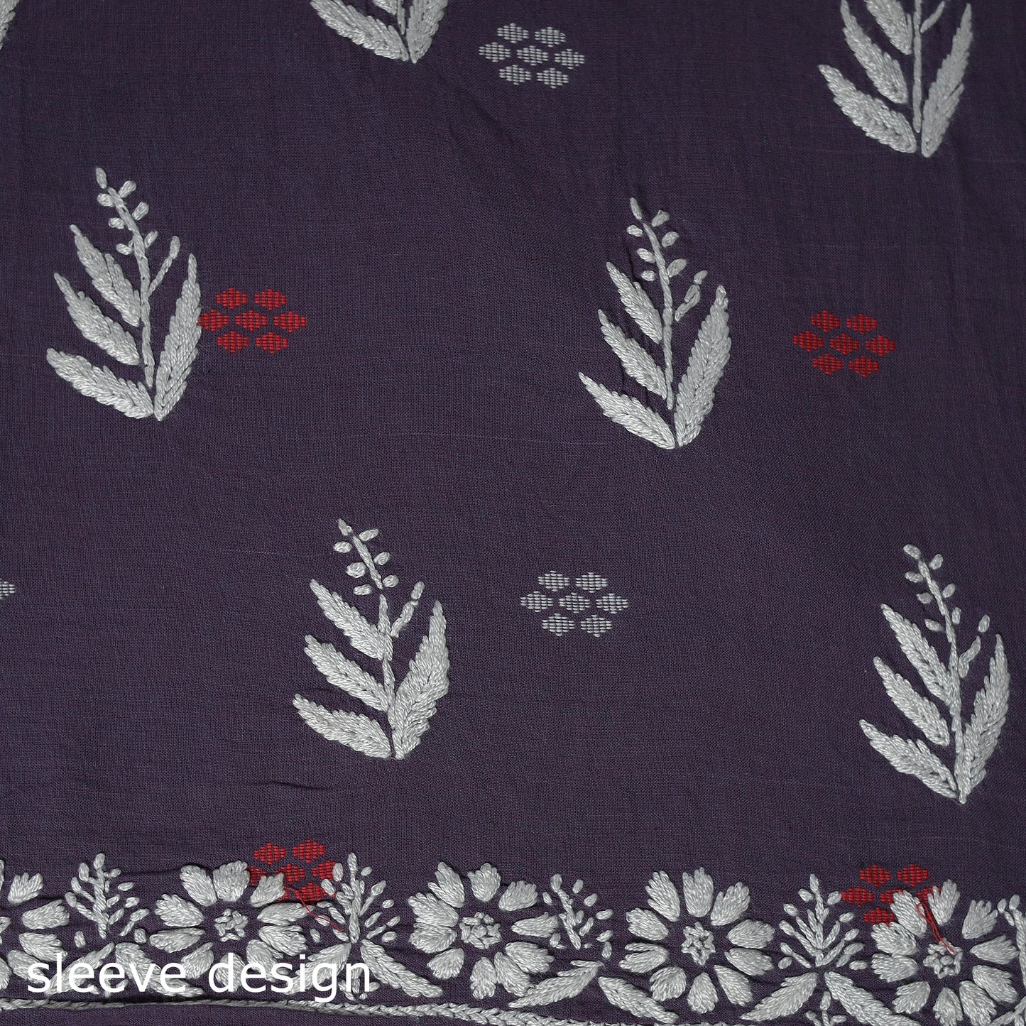 Lucknowi chikankari work jacquard unstitched kurta material