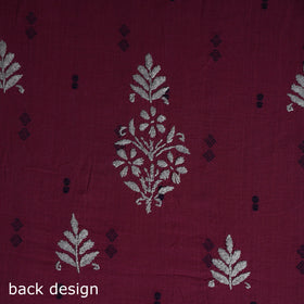 Black - lucknowi chikankari work jacquard unstitched kurta