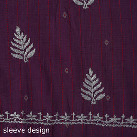 Lucknowi chikankari work jacquard unstitched kurta material