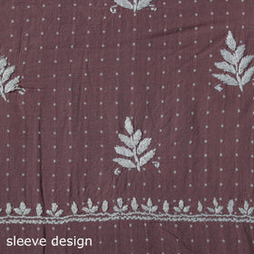 Lucknowi chikankari work jacquard unstitched kurta material