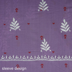 Lucknowi chikankari work jacquard unstitched kurta material