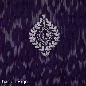 Lucknowi chikankari work pochampally ikat unstitched kurta