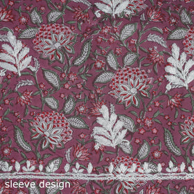 Lucknowi chikankari work sanganeri unstitched kurta