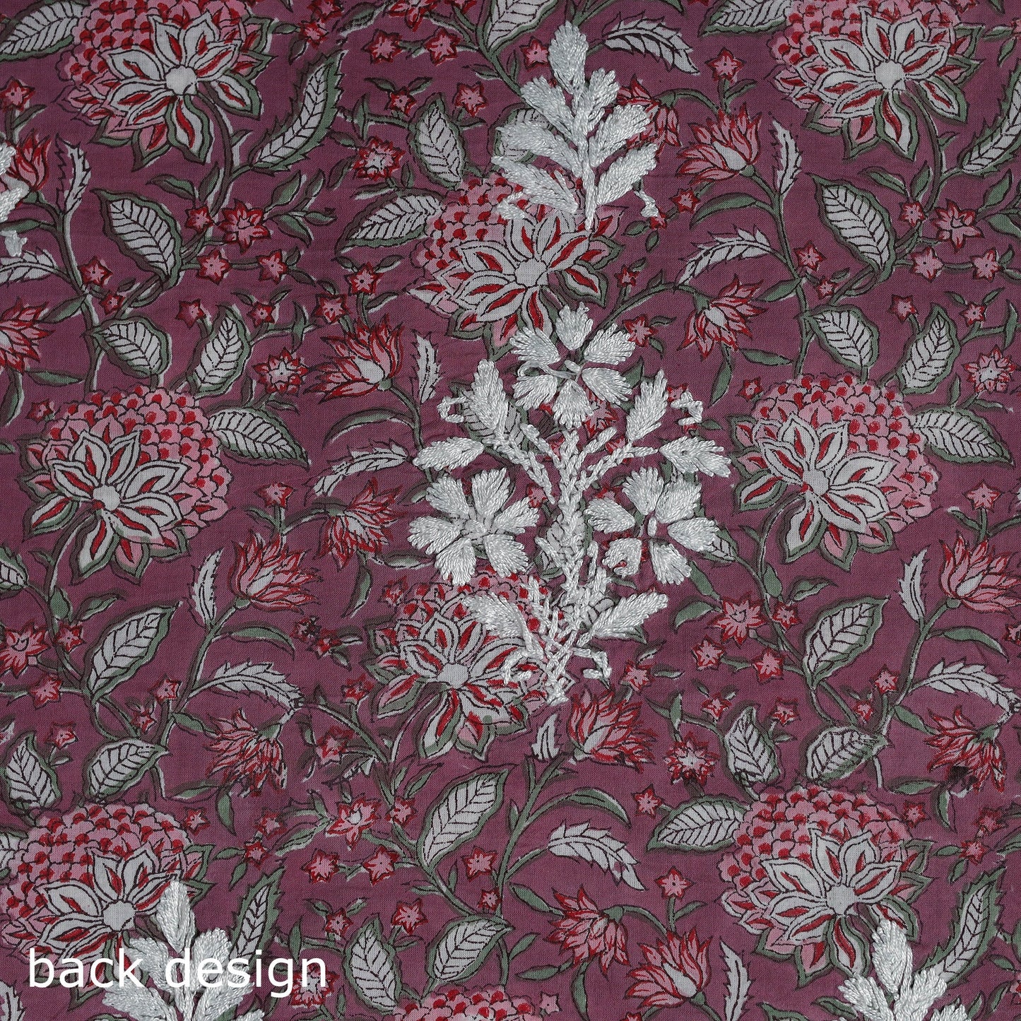 Lucknowi chikankari work sanganeri unstitched kurta