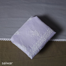 Lucknowi hand embroidered cotton chikankari 3pc unstitched