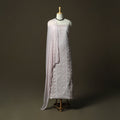 Purple - lucknowi hand embroidered cotton chikankari 3pc