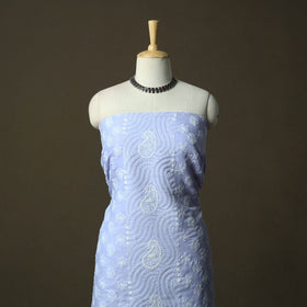 Lucknowi hand embroidered cotton chikankari 3pc unstitched