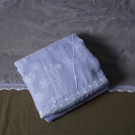 Purple - lucknowi hand embroidered cotton chikankari 3pc